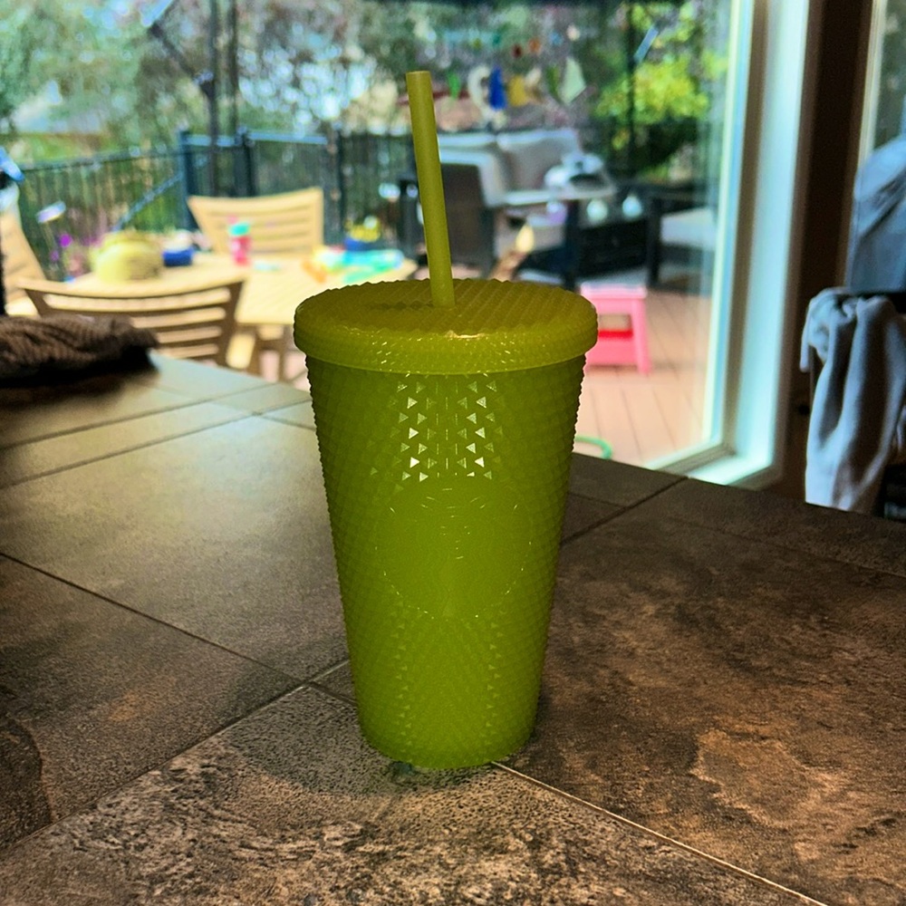 Starbucks Glow in the Dark Lemongrass Bling Cup 16oz